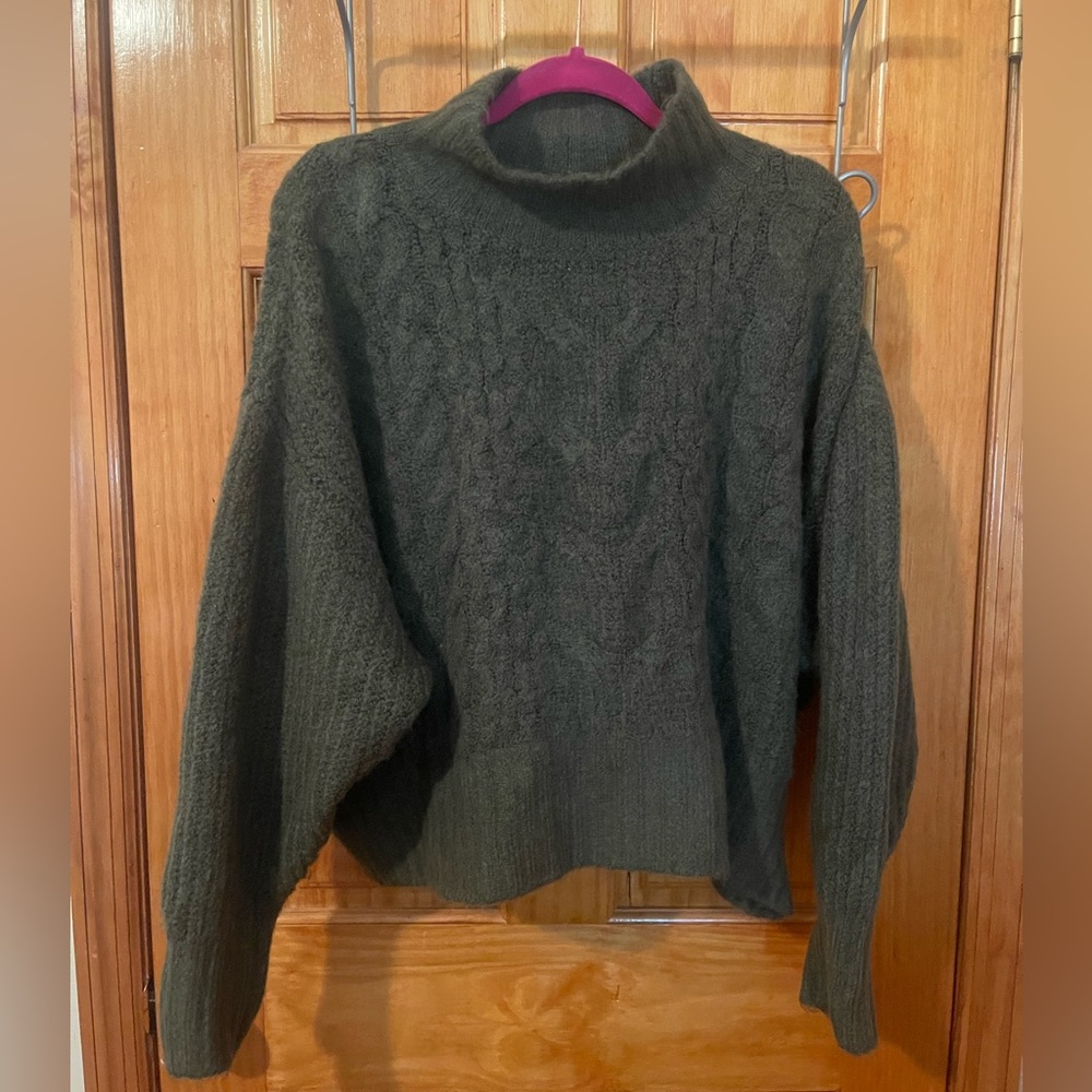 Express Green Oversized Sweater